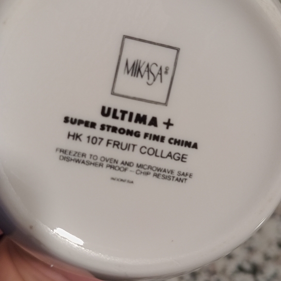 Mikasa Ultima Fruit Collage Super Strong Fine China - Picture 6 of 7